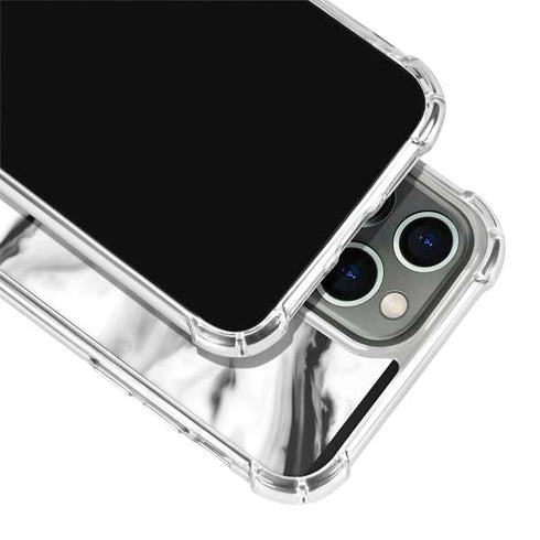 Black and White Marble Ink iPhone 13 Pro Max Clear Case
